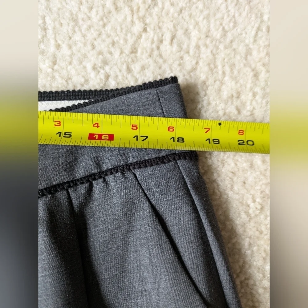J. Crew Women's Gray Wool Blend Tailored Pants 14